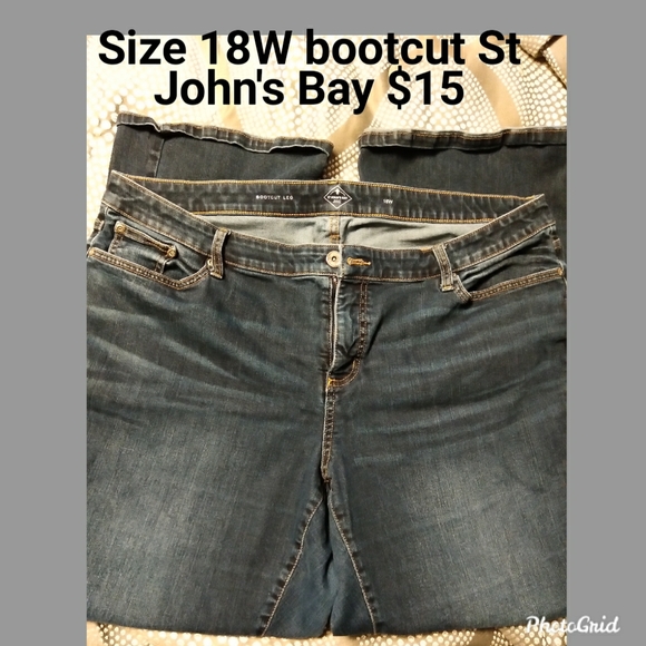 St John's Bay Bootcut Jeans - Picture 3 of 4